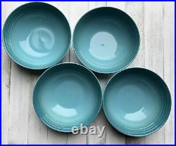 Le Creuset CARIBBEAN Blue 16 Cm All Purpose Cereal Bowl Set of 4 Brand New WithTag