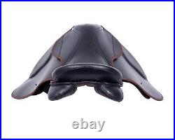 Leather Jumping English Riding Horse Saddle Premium All Purpose Tack 14-18 inch