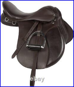 Leather Western New Brown All Purpose English Riding Horse Saddle