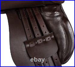 Leather Western New Brown All Purpose English Riding Horse Saddle