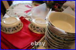 Lenox Holiday Dimension All Purpose Bowls (10) New Dishwasher Safe Made In USA