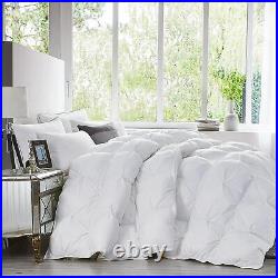 Luxurious Goose Down Comforter 1200TC 100% Cotton 750Fill Power Pleat Design
