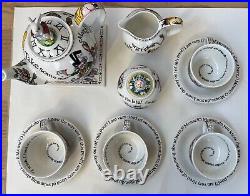 Madhatter's Teaparty Porcelain Teaset Brand New Paul Cardew Design