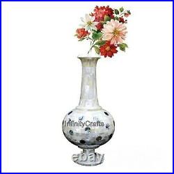 Marble Vase with Intricate Work Table Masterpieces for All Purpose Gift 10 Inch