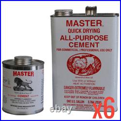 Master Quick Drying All-Purpose Cement Can Various Sizes Wholesale Lot
