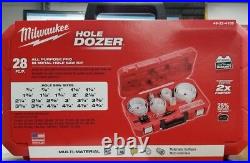 Milwaukee 49-22-4185 All Purpose Professional Hole Dozer Hole Saw Kit 28 Piece