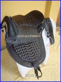 Multipurpose Treeless Synthetic Saddle in all Black (5 days delivery by DHL)