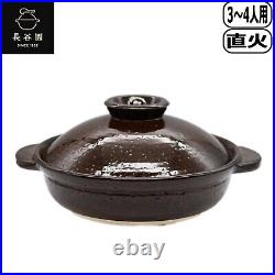 NAGATANIEN IGA Steam Donabe All-Purpose Clay Pot Brown Bistro Brand New