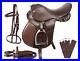 NEW-ALL-PURPOSE-BROWN-LEATHER-ENGLISH-HORSE-SADDLE-BRIDLE-TACK-SET-16-18-in-01-fwnq