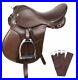 NEW-ALL-PURPOSE-BROWN-LEATHER-ENGLISH-HORSE-SADDLE-TACK-SET-15-16-17-18-in-01-deqa