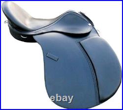 NEW English saddle black & brown leather treeless GP all purpose sadle in 9 size