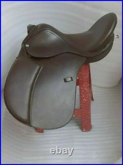 NEW English saddle black & brown leather treeless GP all purpose sadle in 9 size