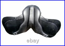 NEW English saddle black & brown leather treeless GP all purpose sadle in 9 size