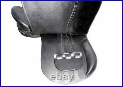 NEW English saddle black & brown leather treeless GP all purpose sadle in 9 size