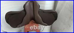 NEW English saddle black & brown leather treeless GP all purpose sadle in 9 size