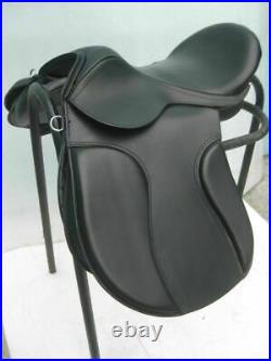 NEW English saddle black leather treeless GP all purpose saddle