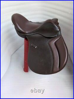 NEW English saddle brown leather treeless all purpose saddle in all size