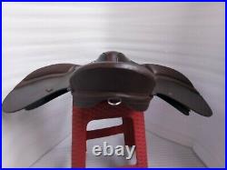 NEW English saddle brown leather treeless all purpose saddle in all size