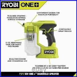 NEW Ryobi ONE+ 18V Cordless Handheld Sprayer Kit (PSP01K) New in Box