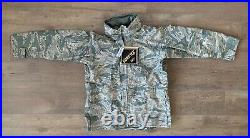 NWT USAF Air Force Goretex Parka All Purpose Environmental ABU Camo Medium Short