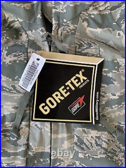 NWT USAF Air Force Goretex Parka All Purpose Environmental ABU Camo Medium Short