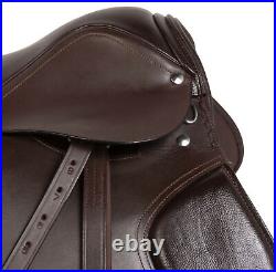 New All Purpose Brown Leather English Horse Saddle Tack Set 13 14 15 16 17 18