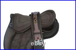 New All Purpose Treeless Horse Saddle Brown color light weight 16+ free Girth