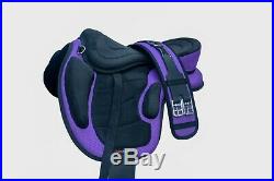 New All Purpose Treeless Horse Saddle in multi colors Size 16+ free Girth