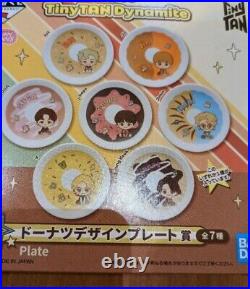New BTS TinyTAN Ichiban Kuji Dynamite Donut Design Plate All 7 Types Set Japan