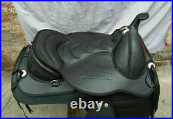 New Black Synthetic Western Style Treeless Horse Saddle For Draft Horse