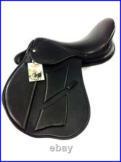 New Brand All Purpose Leather Horse Saddle Softy Padded Black Colour