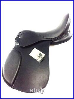 New Branded Leather English All Purpose Jumping Saddle Black
