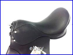 New Branded Leather English All Purpose Jumping Saddle Black