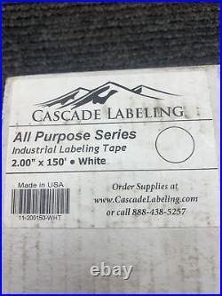 New Cascade Labeling All Purpose Tap 2.00 x 150' White 11-200150-WHT
