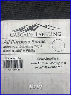 New Cascade Labeling All Purpose Tap 4.00 x 150' White 11-400150-WHT