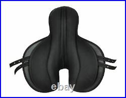 New Design Patent Synthetic Race Exercise Saddle Black & Red (All Sizes)