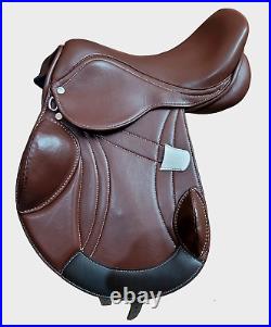 New English Close Contact All Purpose Horse Saddle, Jumping Sizes 15 to 18