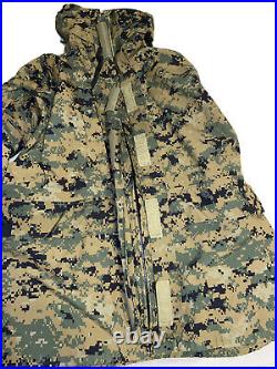 New Genuine USMC APECS Parka Marpat All-Purpose Environmental, Type II / LXS