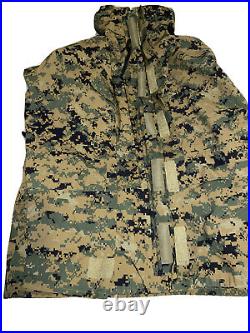 New Genuine USMC APECS Parka Marpat All-Purpose Environmental, Type II / LXS