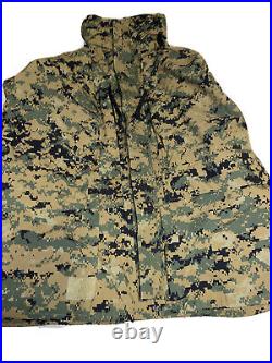 New Genuine USMC APECS Parka Marpat All-Purpose Environmental, Type II / LXS