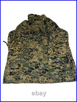 New Genuine USMC PARKA APECS MilSpec Marpat All-Purpose Environmental /XLS