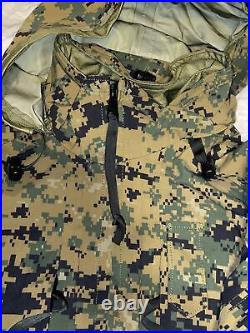 New Genuine USMC PARKA APECS MilSpec Marpat All-Purpose Environmental /XLS