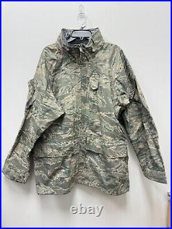 New Genuine Usaf Apecs Abu Gore Tex Tiger Stripe All Purpose Parka- X-large Long