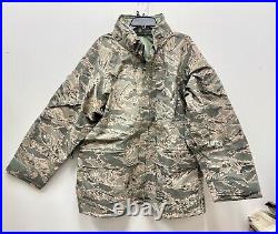 New Genuine Usaf Apecs Abu Gore Tex Tiger Stripe All Purpose Parka- X-large Reg