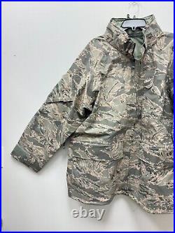 New Genuine Usaf Apecs Abu Gore Tex Tiger Stripe All Purpose Parka- X-large Reg