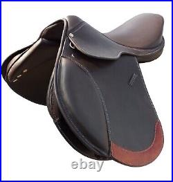 New Jumping close contact leather saddle all purpose size 12 to 19 inch