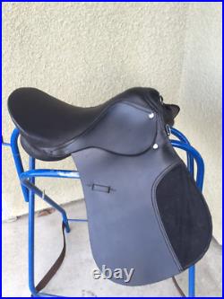 New Leather English Jump All Purpose Saddle Package Black