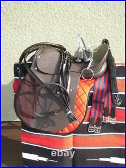 New Leather English Jump All Purpose Saddle Package Brown