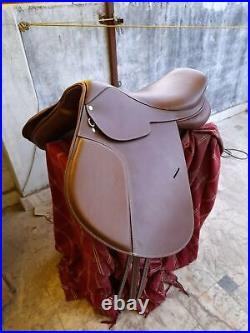 New Purpose Close Contact English Jump Leather Horse Saddle 20 Inches All Sizes