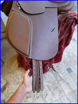 New Purpose Close Contact English Jump Leather Horse Saddle 20 Inches All Sizes